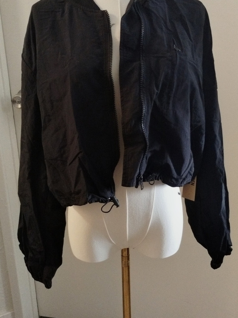 Black Lightweight Women's Bomber Jacket
